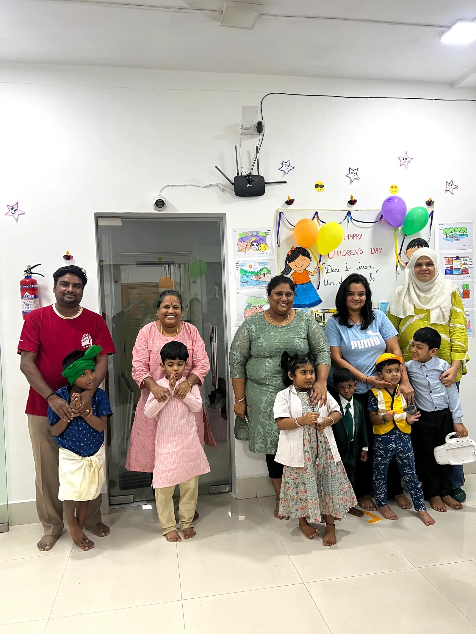 DARC families and clinicians together at a community event